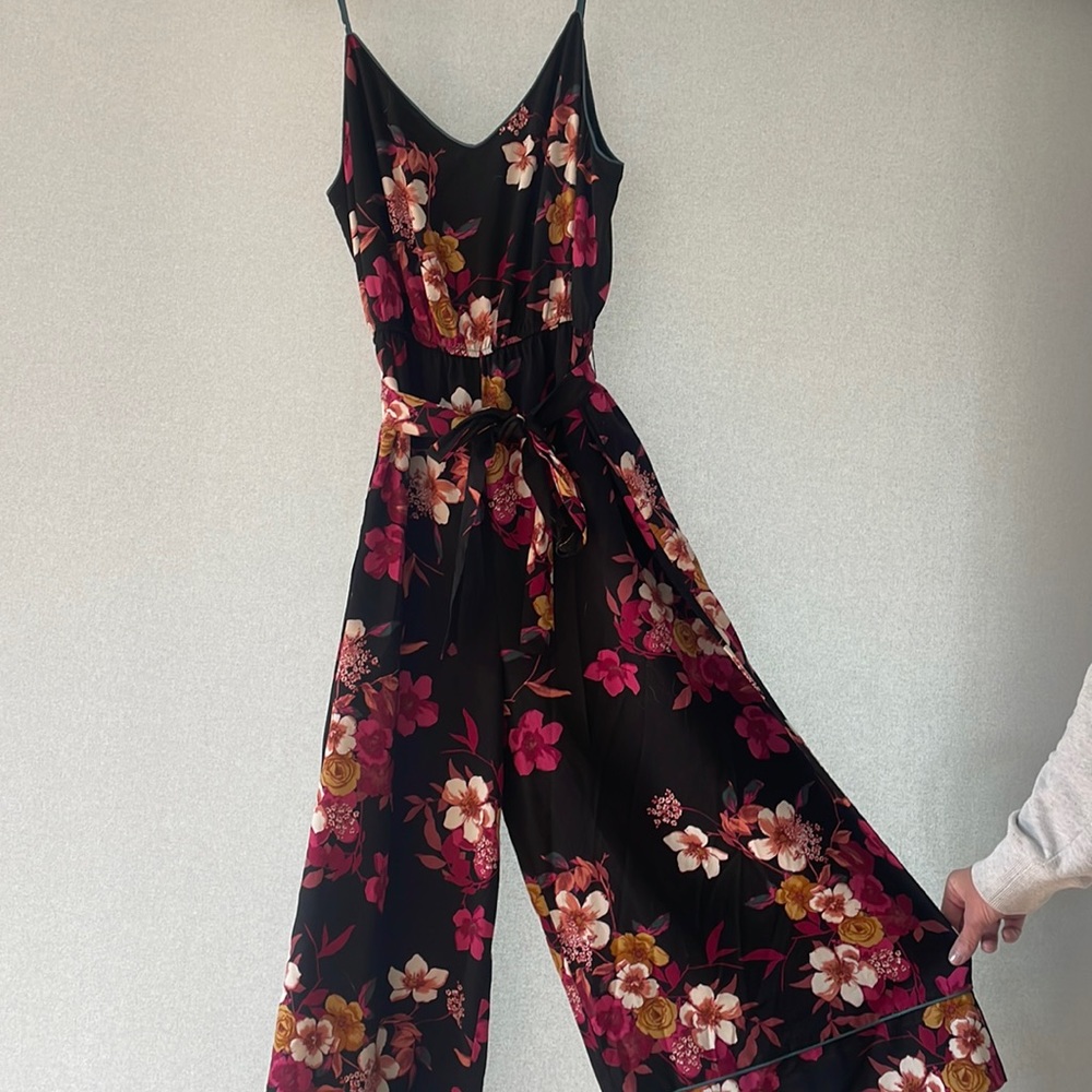 Leith floral tank top romper
